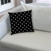 DINER DOT Black IndoorOutdoor Pillow - Sewn Closure
