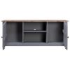 TV Cabinet Gray 47.2"x15.7"x19.7" Solid Pine Wood Panama Range