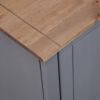 TV Cabinet Gray 47.2"x15.7"x19.7" Solid Pine Wood Panama Range