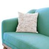 Decorative Beige and Gold Chenille Throw Pillow