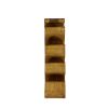 11" x 28" Brown Teak Wood Tree Shaped 8 Bottle Wine Rack, 1-Piece
