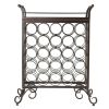 Wood Silvano Wine Rack, Removable Tray, Antique Bronze