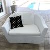 DINER DOT Black IndoorOutdoor Pillow - Sewn Closure