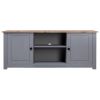 TV Cabinet Gray 47.2"x15.7"x19.7" Solid Pine Wood Panama Range