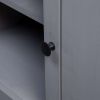 TV Cabinet Gray 47.2"x15.7"x19.7" Solid Pine Wood Panama Range