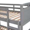 Twin-Over-Twin Bunk Bed with Twin size Trundle ;  Separable Bunk Bed for Bedroom