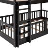 Twin Over Twin Bunk Bed with Slide and Ladder