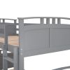 Twin-Over-Twin Bunk Bed with Twin size Trundle ;  Separable Bunk Bed for Bedroom